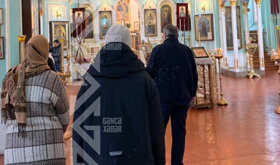 Gəncədə provaslavlar Milad bayramını qeyd edir