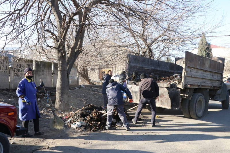 Gəncədə genişmiqyaslı təmizlik işləri görülüb