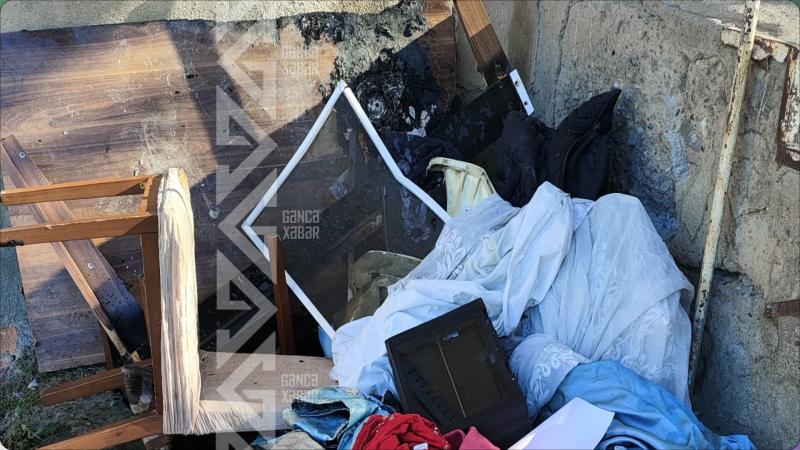 Gəncədə evdə yanğın olub