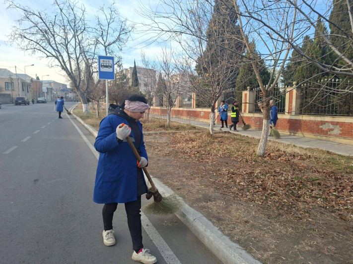 Gəncə küçələri təmizlənib