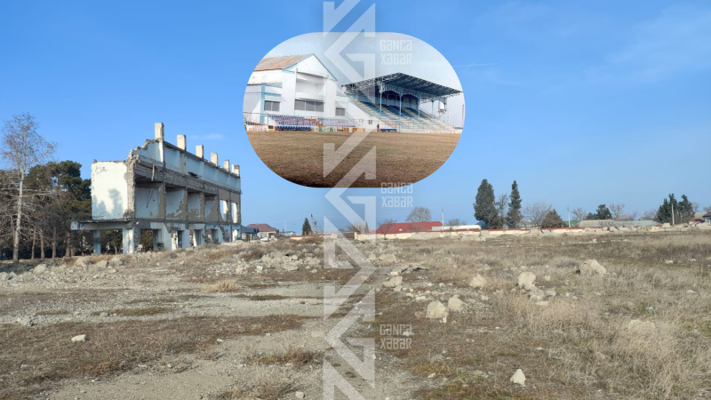 UEFA Kubokunun oyununu qəbul edən stadion xarabalığa çevrilib