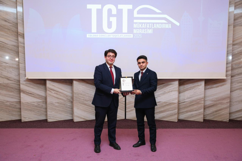 ADAU-nun tələbəsi İlin TGT sədri mükafatına layiq görülüb