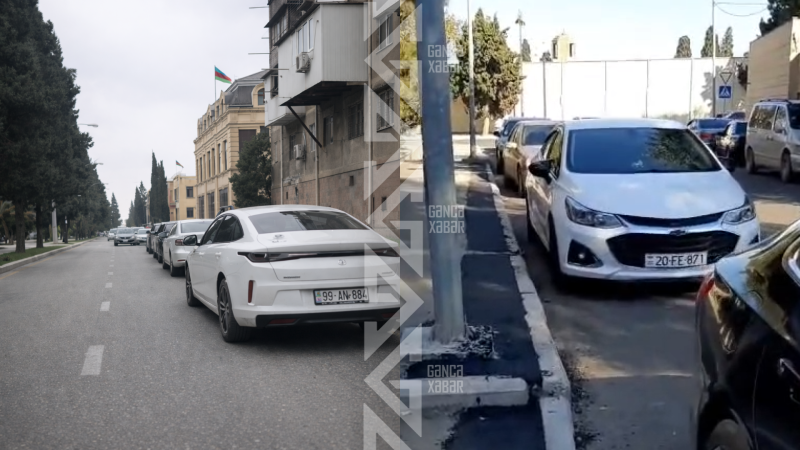 Gəncədə bu dövlət qurumlarının qarşısı şəxsi dayanacağa çevrilib