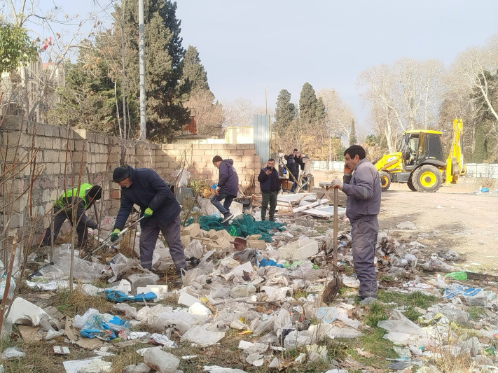 Gəncənin mərkəzindəki ZİBİL POLİQONU təmizləndi
