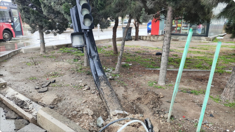 Gəncədə qəza olub