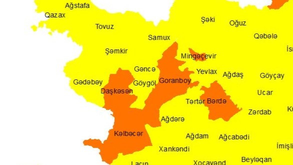 Gəncədə Sevgililər Günü güclü külək əsəcək