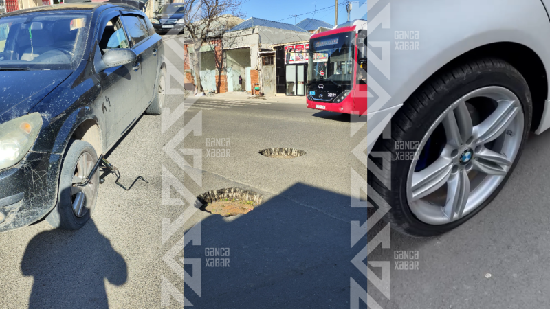 Gəncədə təkər ustalarına işləyən ərazi - 30 sürücü ZİYANDA