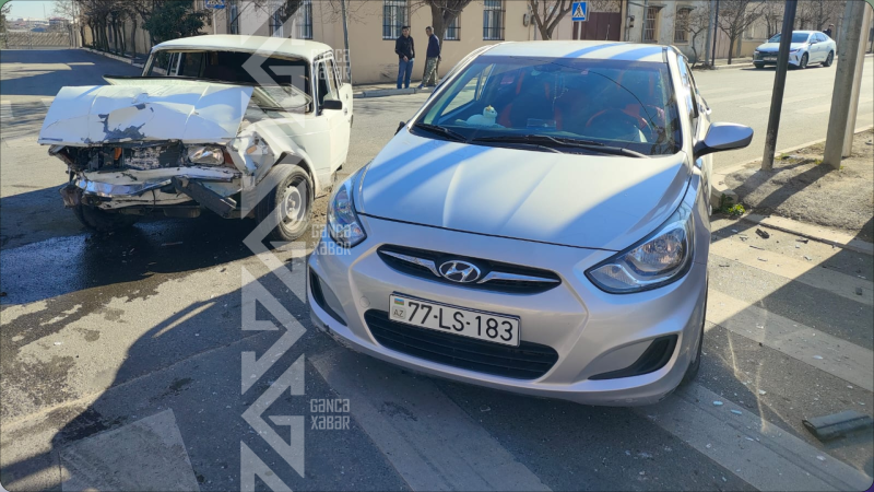 Gəncədə qəza olub, 3 nəfər yaralanıb