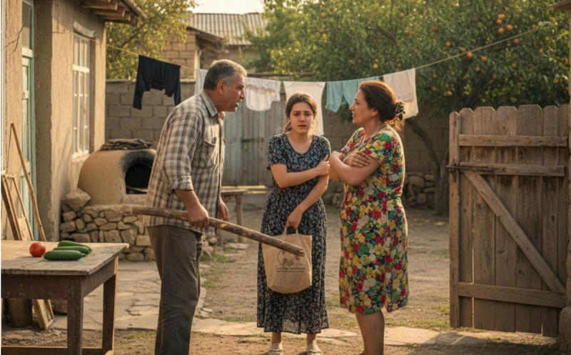 58 yaşlı kişi ögey qızına görə arvadını döydü