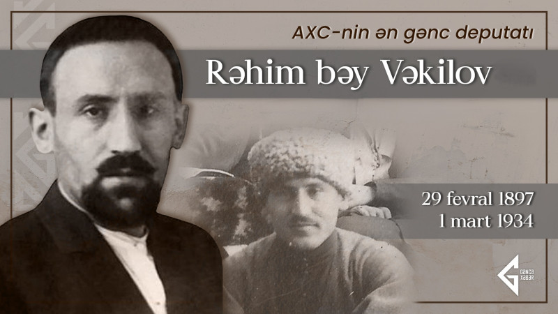 Bu gün AXC-nin ən gənc deputatının anadan olmasından 129 il keçir
