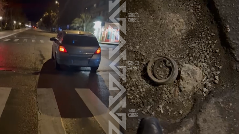 Gəncədə sürücülər üçün təhlükə