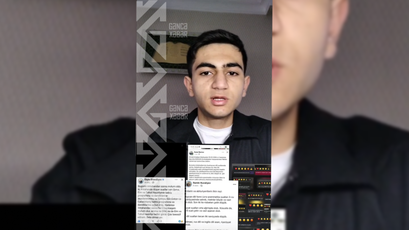 Buraxılış imtahanı narazılıq yaradıb: Gəncəli abituriyent ədalətli qərar gözləyir