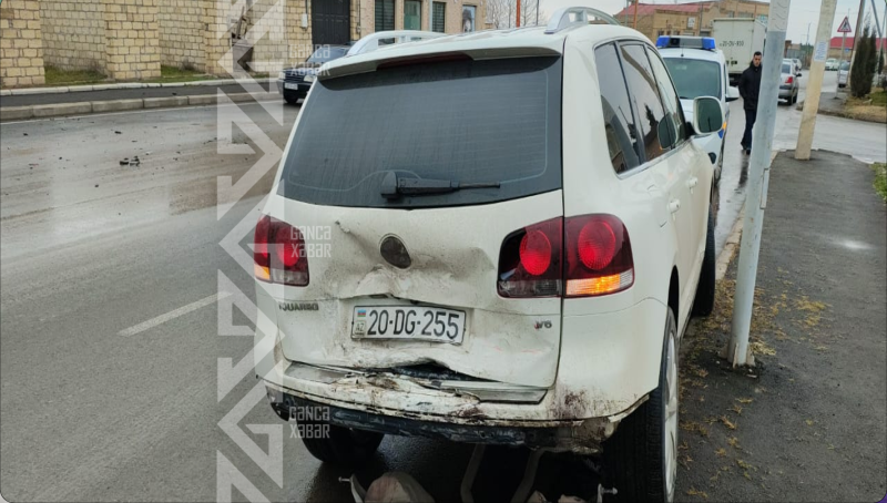 Gəncədə qəza baş verib, 2 nəfər yaralanıb