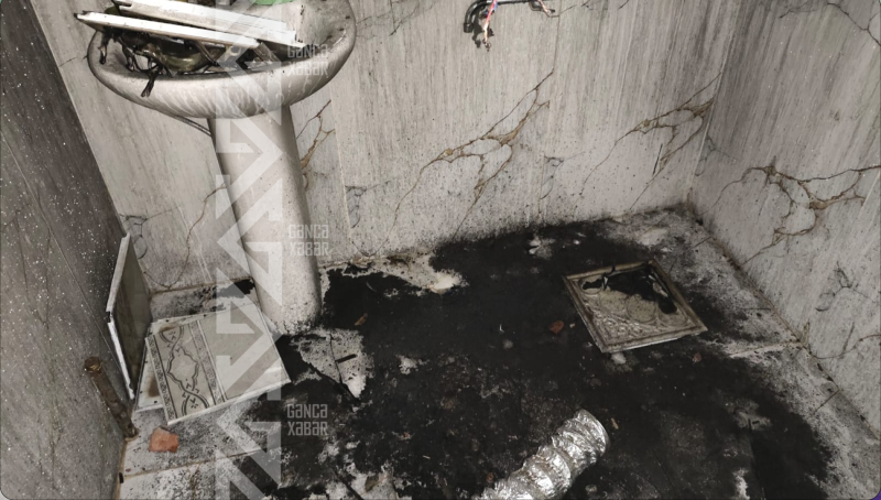 Gəncədə yaşayış binasında yanğın olub