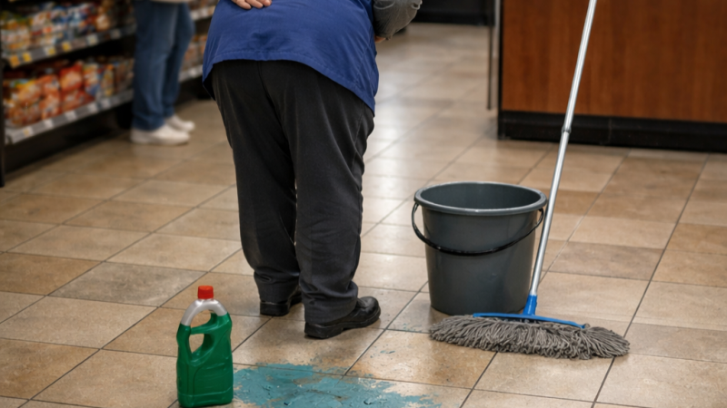 Gəncədə market işçisi yuyucu vasitədən zəhərlənib