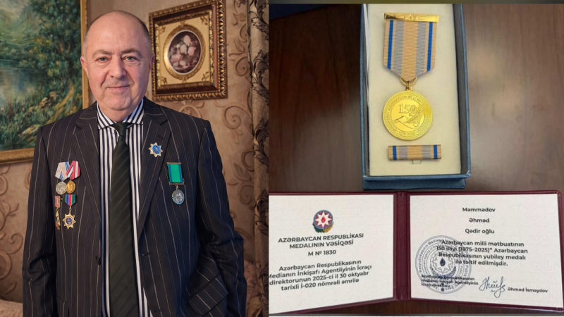 Gəncəli telejurnalist Prezident tərəfindən təltif olunub