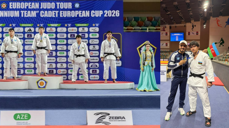 Gəncənin yeniyetmə cüdoçusu Avropa Kubokunda medal qazandı