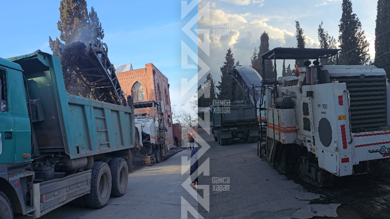 Köhnə Səbiskar qəbiristanlığında asfalt çəkilir