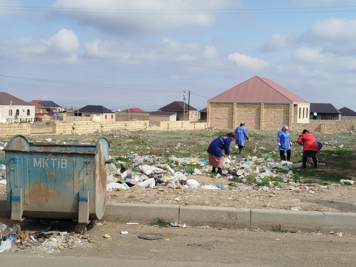 Gəncədə hava limanı yolu TƏMİZLƏNİB