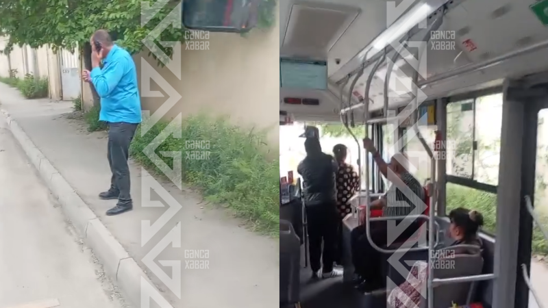Gəncədə avtobusda MÜBAHİSƏ – Sərnişin pəncərədən DÜŞDÜ