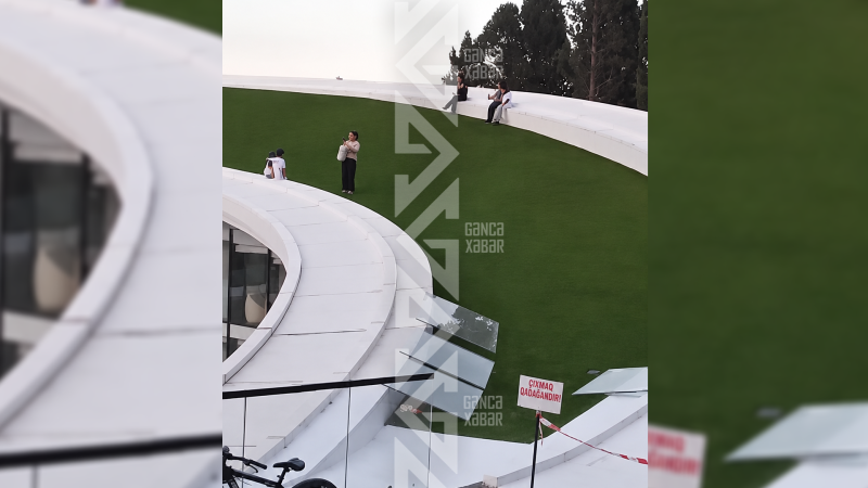 Üzərinə çıxıb, tum çırtlayırlar - Gəncə Memorial Kompleksindən şikayət