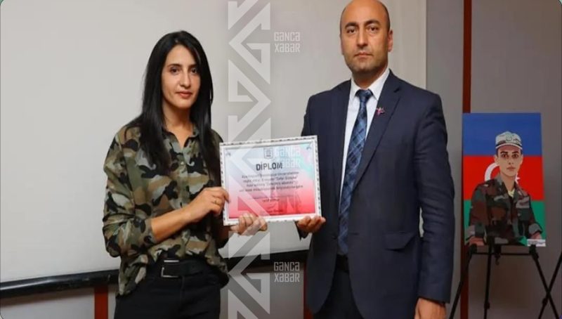 Gəncədə şəhid qızı universiteti qırmızı diplomla bitirdi - 35 yaşında