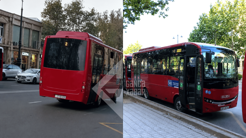 Gəncədə yeni avtobuslardakı kondisioner problemi həll olundu