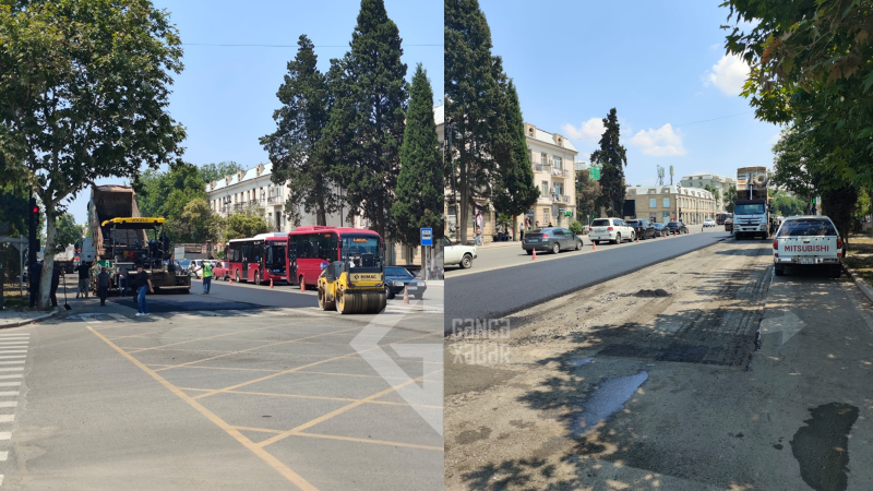 Xanımın dükanı dördyolunda asfalt çəkilir