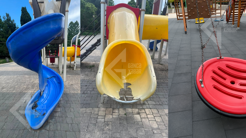 Gəncədə uşaq parkları təhlükə meydançalarına çevrilib