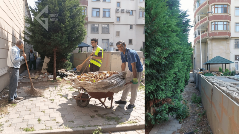 Gəncədə zibil içində batan ərazilər TƏMİZLƏNDİ