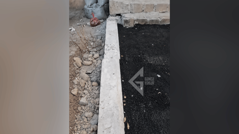 Gəncəsayağı təmir: Çəkilən asfaltı sakinlər hamarlasın