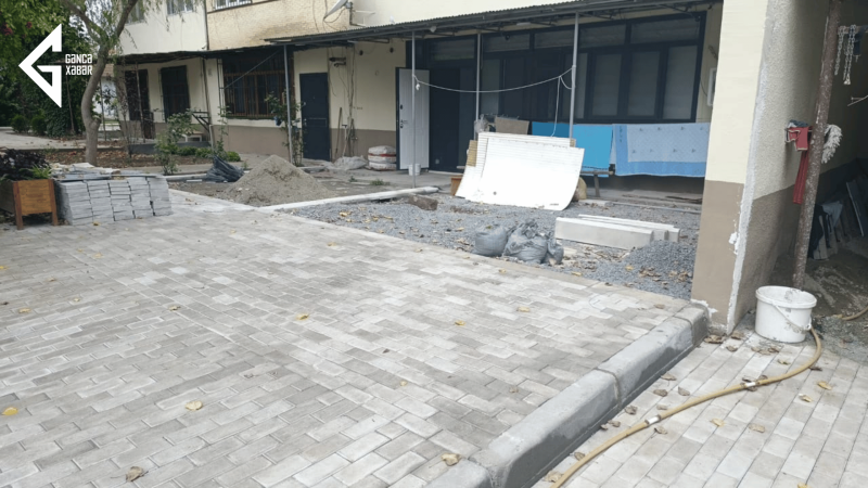 Mahrasa bağında abadlıq işləri bəzi sakinlər üçün problem yaradıb