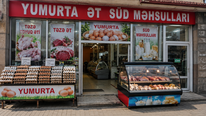 Gəncədə tonlarla ət və süd istehsal edilir