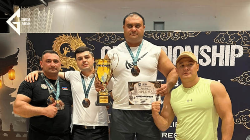 Gəncəli strongmen 125 kq qaldıraraq mütləq çempion oldu
