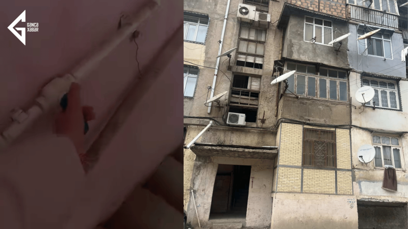 Gəncədə bəzi binalara su gündə yalnız bir dəfə verilir – ŞİKAYƏT
