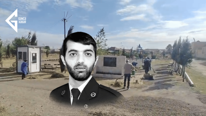 Gəncədə şəhid Nicat Qasımovun adına park salınıb