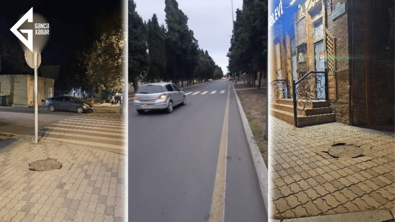 Gəncədə iki məktəbin yaxınlığında TƏHLÜKƏ