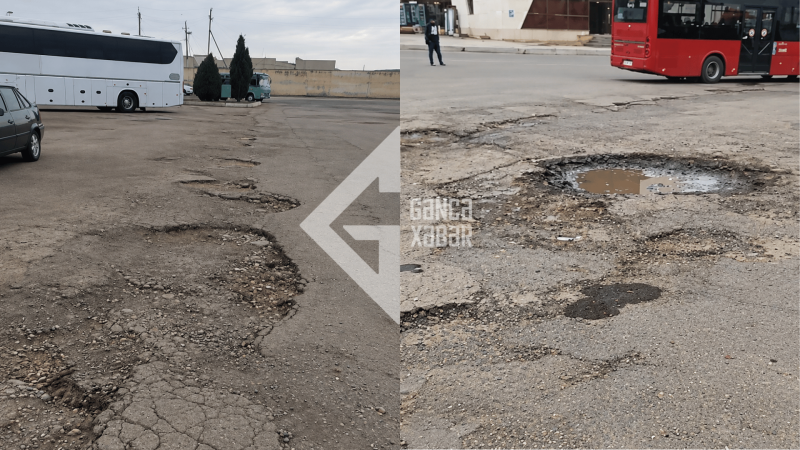 Gəncəyə gələn sərnişinlərin ilk qarşılaşdığı mənzərə – BƏRBAD YOL