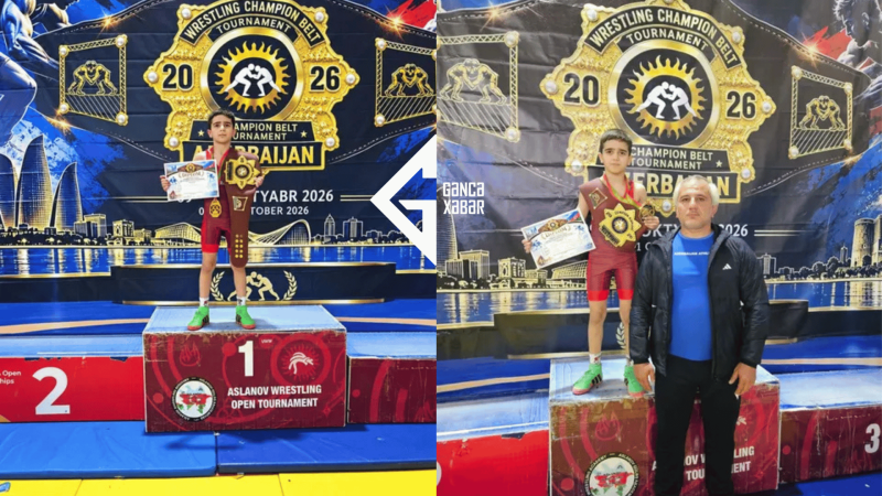 Gəncəli güləşçi qızıl medal qazandı