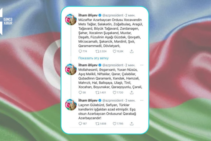 9 noyabr 2020-ci il: Vətən Müharibəsinin 44-cü günü