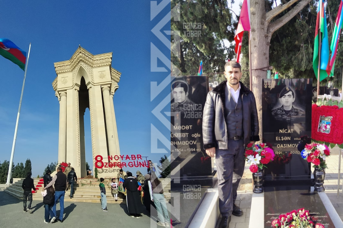 Gəncə şəhidləri ziyarət edilib