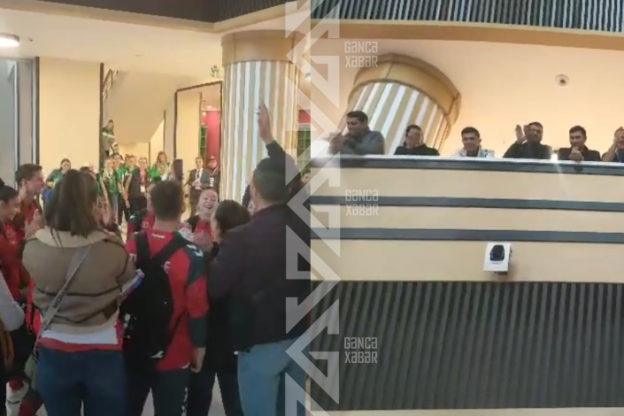 Gəncəlilər izdihamla türkiyəli gimnastları yola salıblar