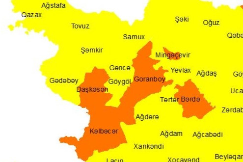 Gəncədə Sevgililər Günü güclü külək əsəcək