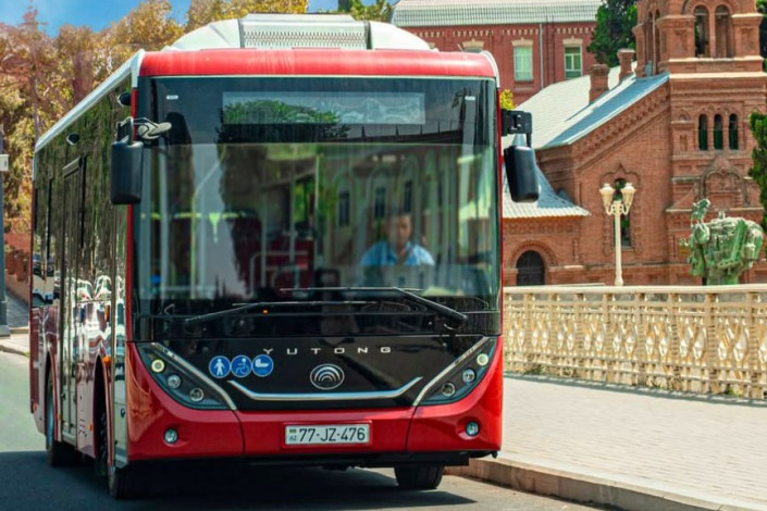 Gəncədə 13 nömrəli marşrut saat 23:00-dək işləyir