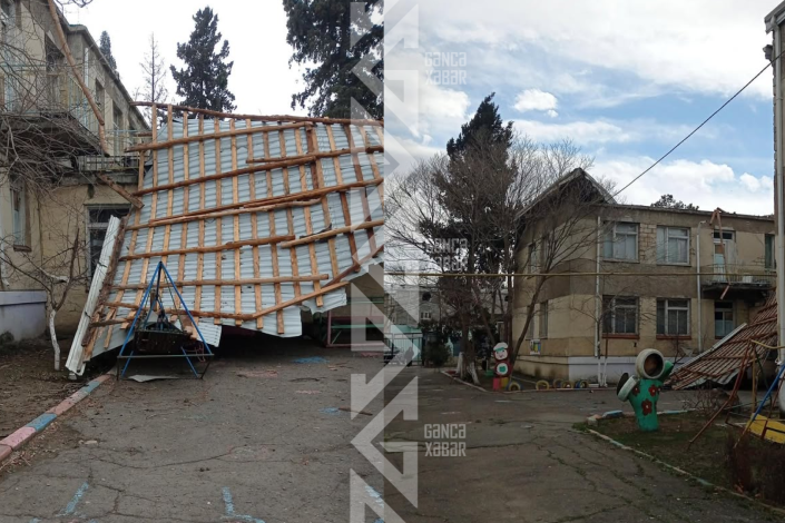 Gəncədə damı uçan bağçada hələ də təmirə başlanılmayıb