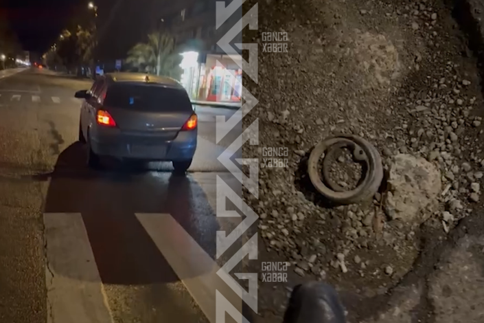 Gəncədə sürücülər üçün təhlükə