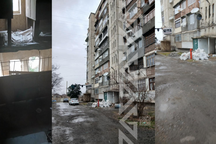 Gəncə sakinləri binalarının vəziyyəti ilə bağlı kömək istəyirlər