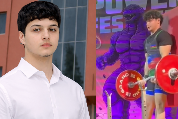 18 YAŞLI GƏNCƏLİ PƏHLƏVAN Avropada idman ustası oldu