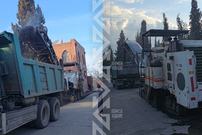 Köhnə Səbiskar qəbiristanlığında asfalt çəkilir