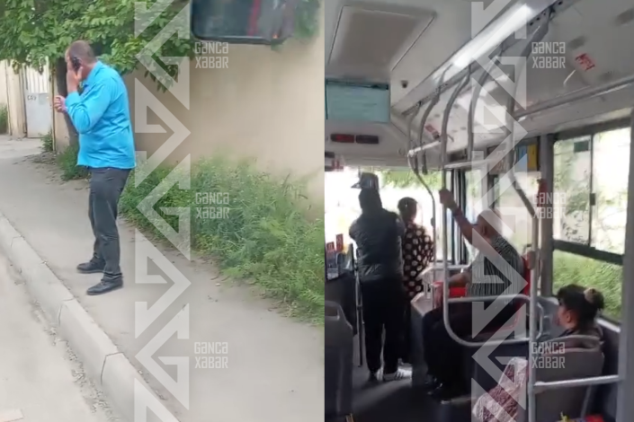 Gəncədə avtobusda MÜBAHİSƏ – Sərnişin pəncərədən DÜŞDÜ